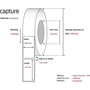 Capture Label 102X76. Core 76.