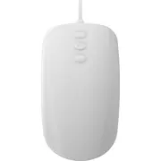 Cherry Mouse Ak-Pmh3 Medicīniskā ritināmā vadu aizzīmogots balts Ip68 kabelis. ritināšanas vads. Mysz Medical 3-Button Scroll corded sealed white kabelgebunden. 3-Button-Scroll-Steuerung.