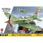 Cobi 5747 vēsturiskā kolekcija Otrā pasaules kara Bell P-39Q Airacobra 380 ķieģeļi Historical Collection Wwii