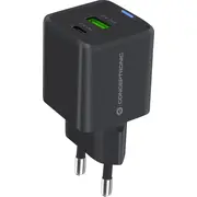 Conceptronic lādētājs Ladegerät 2Port 1.5M sw 20W.1Xusb-C.1Xusb-A