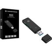 Conceptronic SdMicrosd karšu lasītājs Usb 3.0 melns Czytnik Card Reader schwarz