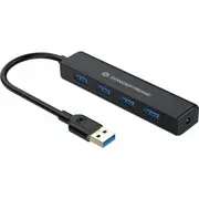 Conceptronic Usb Hub Melns Czarny
