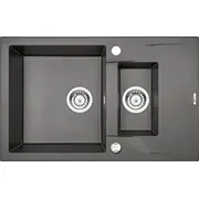 Deante izlietne Andante Sink Anthracite Met. Granīta Z/O Telpas Taupītājs Zlewozmywak Zlew.andante Antracyt Granit 1.5K 780X490X194Space Saver
