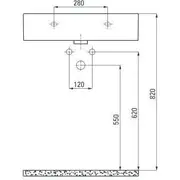 Deante Temisto izlietne Cdt 6U6S Umywalka 60Cm