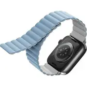 Defaultbrand Uniq Revix Apple Watch Series 4/5/6/7/Se siksniņa 42/44/45Mm. Atgriezenisks Magnētisks balts-zils/balts-zils Pasek Reversible Magnetic