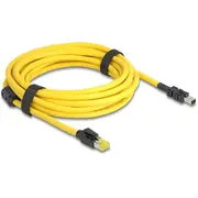 Delock 81253 melns. dzeltens tīkla kabelis 5 m kabel sieciowy Czarny. Cat6