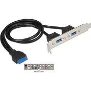 Delock Track ar portiem 84836 Portami Usb