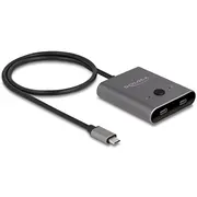 Delock Usb 10 Gbps Type-C slēdzis 2 Auf 1 Bidirektional 8K Switch auf bidirektional