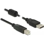 Delock Usb kabelis Usb-A  melns 84894 Kabel Usb-A Usb-B Czarny