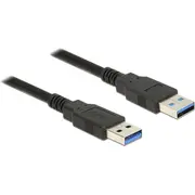 Delock Usb kabelis Usb-A  melns 85060 Kabel Usb-A Czarny