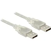 Delock Usb kabelis Usb-A  Usb-A caurspīdīgs 83889 Kabel Przezroczysty