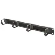 Digitus Brush organizators ar rokturiem melns Dn-97663 Organizer szczotkowy uchwytami Czarny