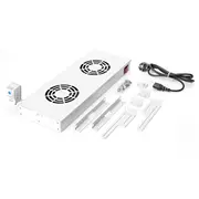 Digitus gaisa kondicionētājs 2 ventilatori. pelēks Dn-19 Fan-2-Ho Klimatyzator 483Mm wentylatory Szary