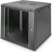 Digitus Rack skapis Dn-19 12U-6/6-Ec-Sw sienas stiprinājums melns Szafa wall mount black