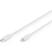 Digitus Usb-C  zibens kabelis. balts Db-600109-020-W Kabel Usb Usb-C Lightning