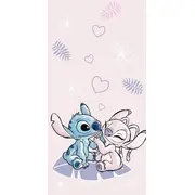 Disney Stitch Flowers kokvilnas pludmales dvielis Cotton beach towel