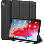 Dux Ducis planšetdatora futrālis Domo salokāms vāciņš planšetdatoram ar Smart Sleep funkcijas statīvu iPad Air 2020 melns Bez universāls Etui na tablet pokrowiec etui podstawka czarny brak uniwersalny