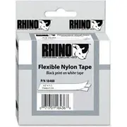 Dymo Rhino Etiķete Balta Nilona 18488 Kabeļiem Un Vadām Apraksts Etykieta 12Mmx3.5M Nylonowa Do Opisu Kabli