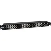 Equip Patchpanel 48X Rj45 Cat6A 19 Ftp 1He Premium black Schwarz