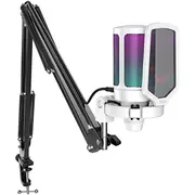 Fifine Technology Ampligame A6T Rgb Baltas Kondensatorinis Mikrofonas
