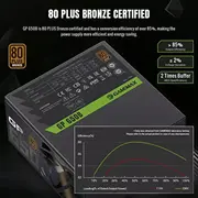 Gamemax Psu Gp 650B 650 W bronzas nemodulārais barošanas avots Zasilacz Bronze Non-Modular