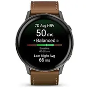 Garmin Venu 4 viedpulkstenis 3.56 cm 1.4 collas Amoled 45 mm digitālais 454 x pikseļi skārienekrāns. melns Wi-Fi Gps Smartwatch Cyfrowy px Ekran dotykowy Czarny
