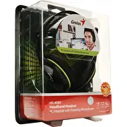 Genius austiņas Computer Technology Hs-400A Vadu galvas saite Zvani/Mūzika Zestaw Przewodowa Opaska na