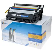 GG tonera komplekts pa 4 priekš Samsung Clt-P404C/ Hp Su365A Bk/C/M/Y Toner Zestaw sztuk do