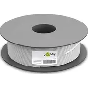 Goobay 68707 Cat 5E tīkla kabelis. U/Utp. pelēks. 100 m Network cable. grey.