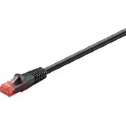 Goobay U/Utp Outdoor-Patchcord Cat6. Melns. 50 m Black. 50M