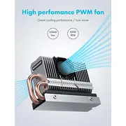 Graugear radiators M.2 piedziņai ar ventilatoru G-M2Hp04-F Radiator do dysku wentylatorem