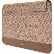 Guess Sleeve futrālis Gucs14Hgcfsew 14 brūns/brūns Gcube Stripes Etui