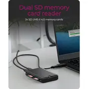 Icy Box Ib-Cr602M-C31 M.2 Nvme/Sata Ssd korpuss ar Cardreaderr 2X Sd 4.0 case with cardreaderr