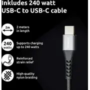 Intenso strāvas adapteris 100 W Gan lādētājs 2X Usb-C 1X Usb-A. ieskaitot 2 m kabeli Power Adapter 100W Usb-A tym Kabel 2M