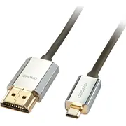 Kabelis Lindas Micro-Hdmi Hdmi 3M sudraba 41678 Kabel Lindy Micro srebrny