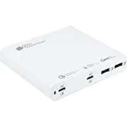 Labi savienojumi Goodconnections Usb galddatora lādētājs Schnellladestation 120W 4-Port 2Xusb-C/2Xusb-A Qc4.0 Weiß Good Connections Desktop