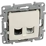 Legrand Niloe Rj45 Utp cream 764670 datu sakaru ligzda Gniazdo teleinformatyczne Rj11 kat.5 kremowe