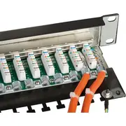 Lindy Cat.6 Patchpanel 24P Stp 1He Schwarz 24 Ports 1 He. Gbit  25990 Gbit