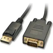 Lindy Displayport D -Sub Vga kabelis 1M melns 41470 Kabel D-Sub czarny