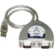 Lindy Usb-A  sudrabs 42889 Kabel Usb Usb-A 2X Rs-232 Srebrny
