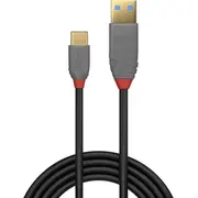 Lindy Usb-A  Usb-C Usb kabelis melns 36888 Kabel Usb Usb-A Usb-C Czarny