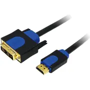 Logilink Hdmi  Dvi-D kabelis zils Chb3102 Kabel Hdmi 1.8M niebieski
