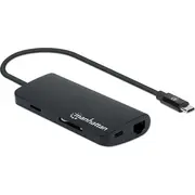 Manhetenas Usb-C stacija/replicators 152372 Stacja/Replikator Manhattan