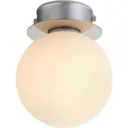 Markslojd Plafon griestu lampa Mini 108344 stikla gaismeklis lodveida lode Ip44 balts melns Lampa sufitowa szklana Oprawa kula ball czarna