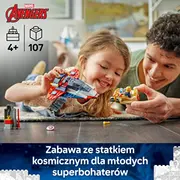 Marvel kapteinis Amerika pret Thanos 76319 Kapitan Ameryka kontra