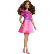 Mattel Barbie modesistas. Lelle Rozā vakarkleita Fashionistas. Lalka Sukienka wieczorowy