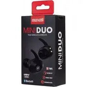 Maxell Mini Duo austiņas. melnas Czarne