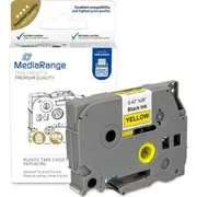 Mediarange Schriftbandka. Brother Tz-631/Tze-631 12Mm melns Schwar