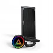 Montech Lightflow Argb 240 Black Aio komplekts Zestaw