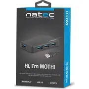 Natec Nhu-1342 Hub Usb 4X Usb-A